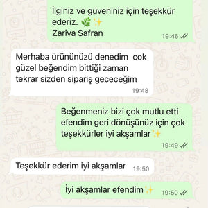 WhatsApp'tan iletilen müşteri mesajı
