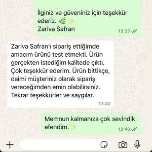 WhatsApp'tan iletilen müşteri mesajı
